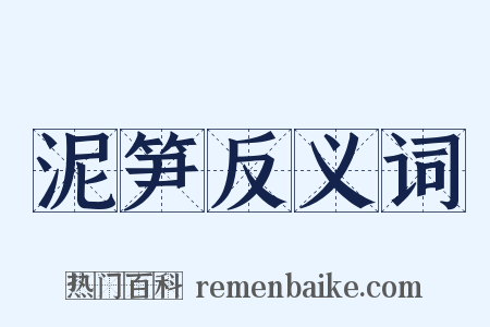 泥笋反义词是什么意思的图片